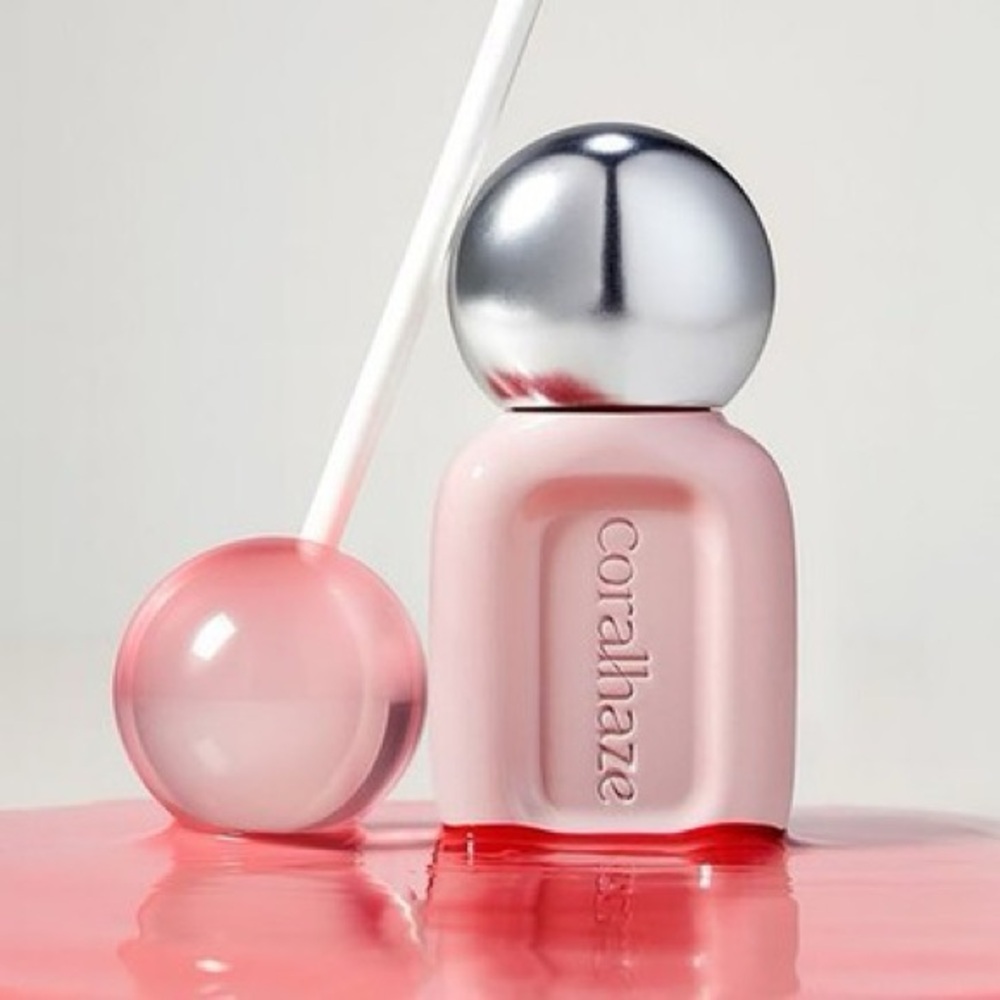 Coralhaze Dew Drop Tint Bubbly Shade kbeauty lip gloss